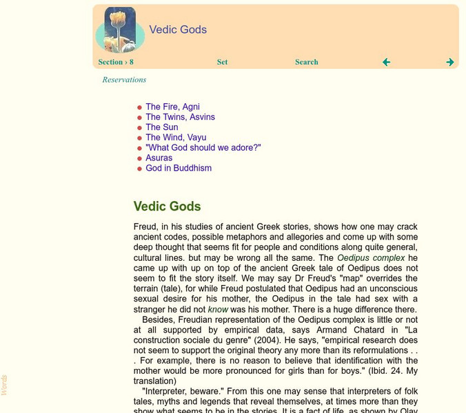 The Gold Scales: Vedic Gods Handout The Gold Scales: Vedic Gods Handout