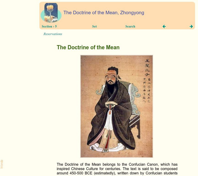 The Doctrine Of The Mean