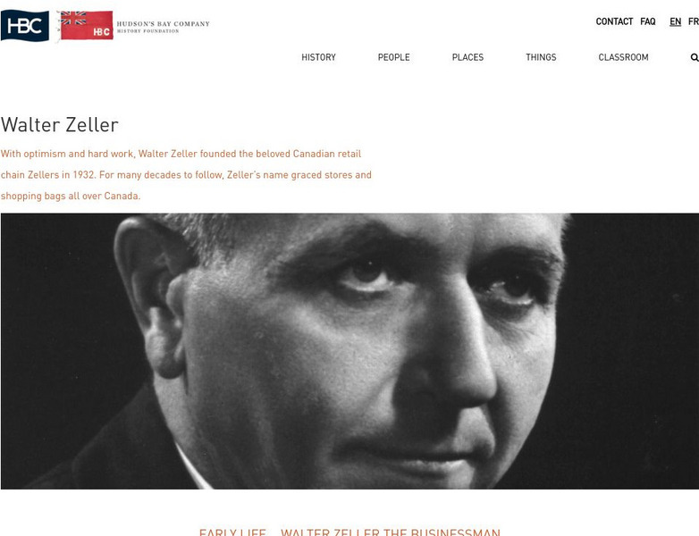 Hudson's Bay Company: Walter Zeller Website Hudson's Bay Company: Walter Zeller Website