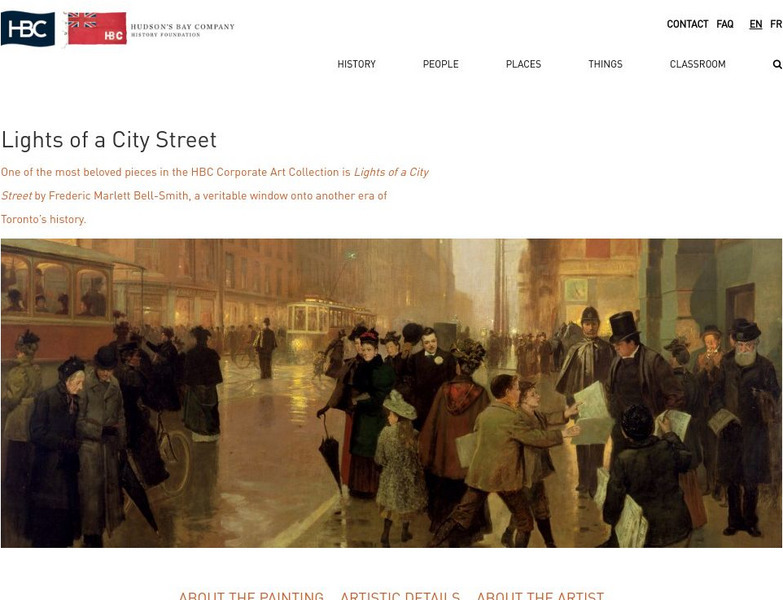 Hudson's Bay Company: Lights of a City Street Graphic Hudson's Bay Company: Lights of a City Street Graphic