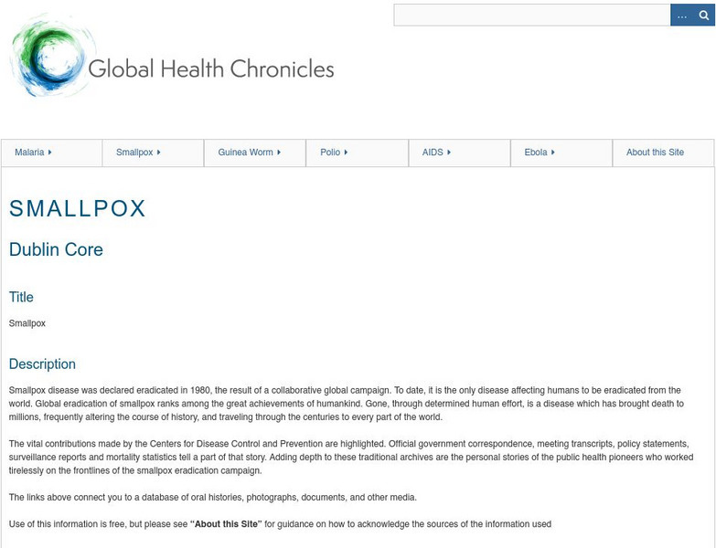 Emory University Libraries: Global Health Chronicles: Smallpox Eradication Primary Emory University Libraries: Global Health Chronicles: Smallpox Eradication Primary