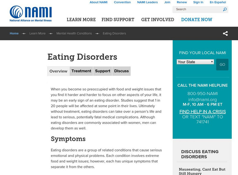 Nami: Eating Disorders Website Nami: Eating Disorders Website