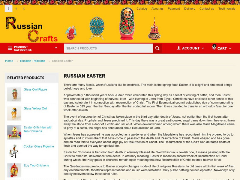 Russian Easter Handout Russian Easter Handout