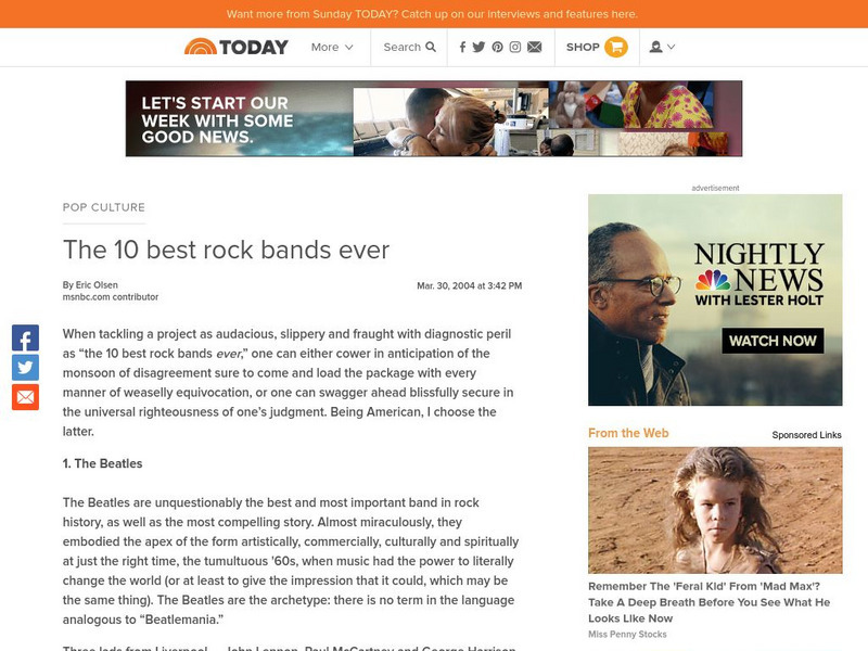 Msnbc: The 10 Best Rock Bands Ever Website Msnbc: The 10 Best Rock Bands Ever Website