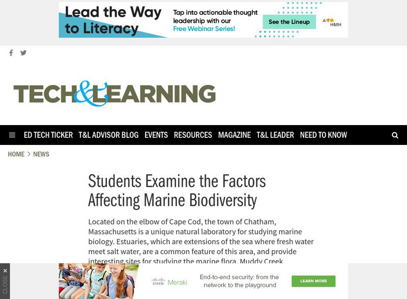 Tech Learning: Students Examine Bio Diversity Nov. 2003 Article Tech Learning: Students Examine Bio Diversity Nov. 2003 Article