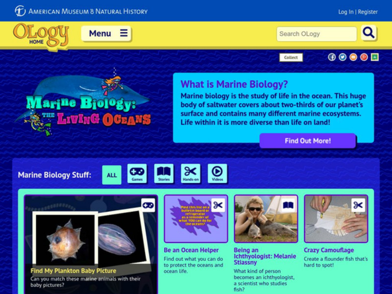 American Museum of Natural History: O Logy: Marine Biology Unknown Type American Museum of Natural History: O Logy: Marine Biology Unknown Type