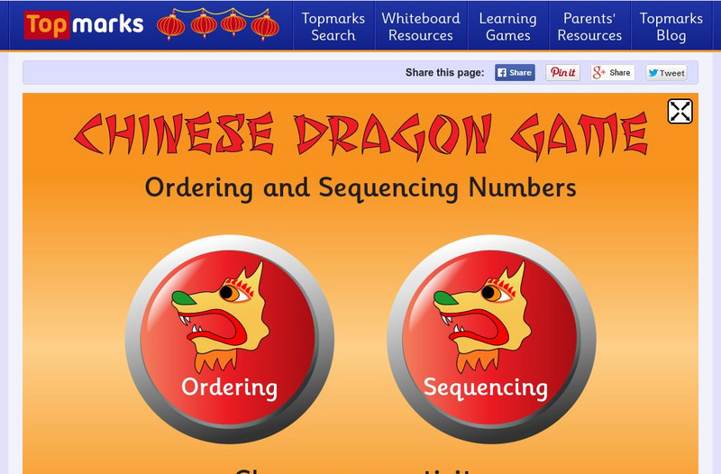 Topmarks chinese dragon ordering game interactive for pre k 1st