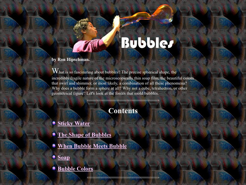 Exploratorium: Soap Bubbles Website Exploratorium: Soap Bubbles Website