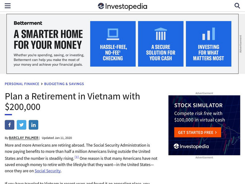 Investopedia: How to Retire at 50 Instructional Video Investopedia: How to Retire at 50 Instructional Video