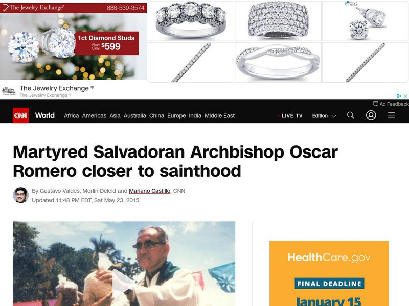 Cnn: Martyred Salvadoran Archbishop Oscar Romero Closer to Sainthood Instructional Video Cnn: Martyred Salvadoran Archbishop Oscar Romero Closer to Sainthood Instructional Video