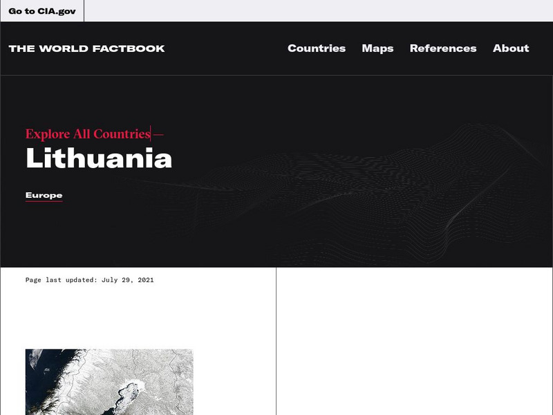 Cia: World Factbook: Lithuania Handout
