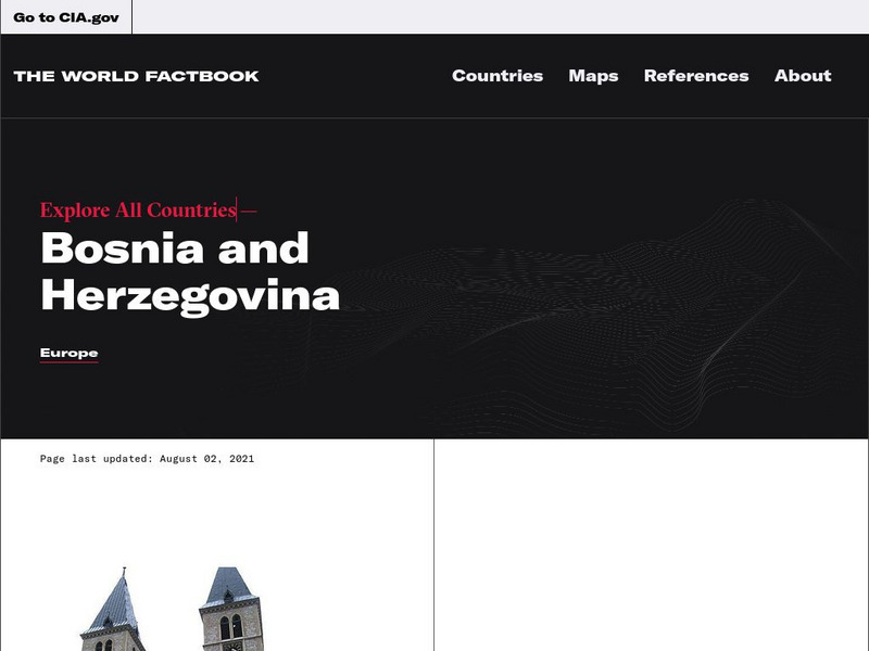 Cia: World Factbook: Bosnia and Herzegovina Handout Cia: World Factbook: Bosnia and Herzegovina Handout