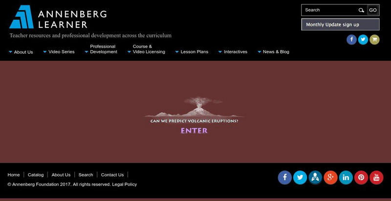 Annenberg Learner: Volcanoes Interactives Interactive Annenberg Learner: Volcanoes Interactives Interactive