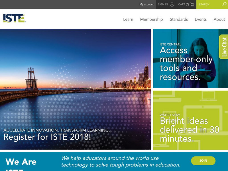 International Society for Technology in Education (Iste) Website International Society for Technology in Education (Iste) Website