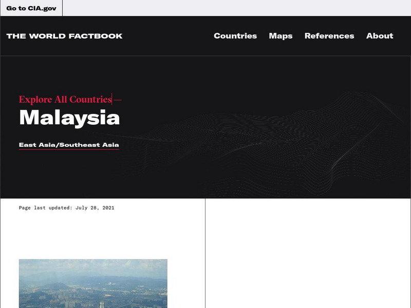 Cia: World Factbook: Malaysia Handout