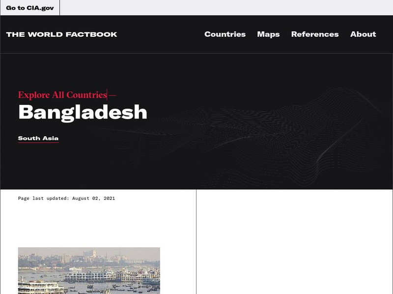 Cia: World Factbook: Bangladesh Handout Cia: World Factbook: Bangladesh Handout