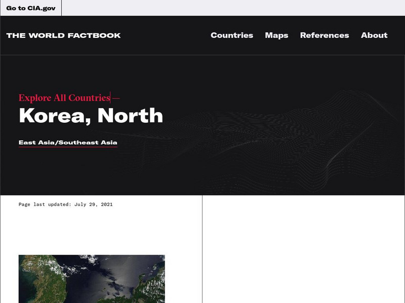 Cia: World Factbook: North Korea Handout Cia: World Factbook: North Korea Handout
