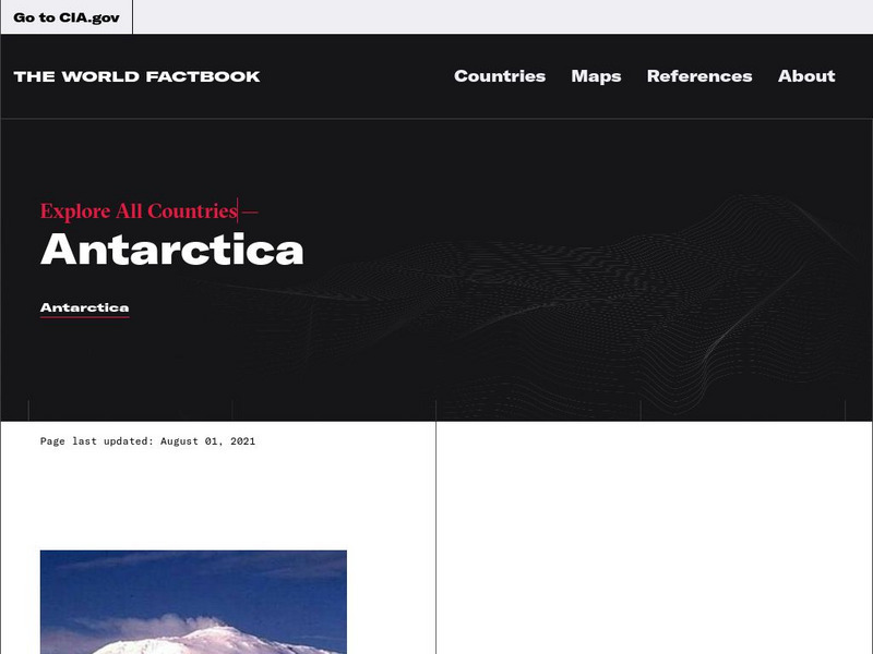 Cia: World Factbook: Antarctica Handout Cia: World Factbook: Antarctica Handout