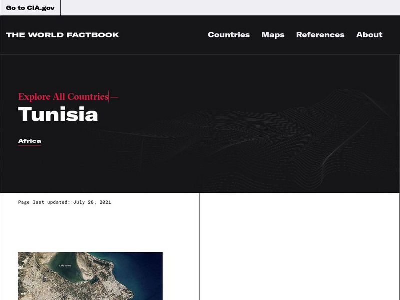 Cia: World Factbook: Tunisia Handout Cia: World Factbook: Tunisia Handout
