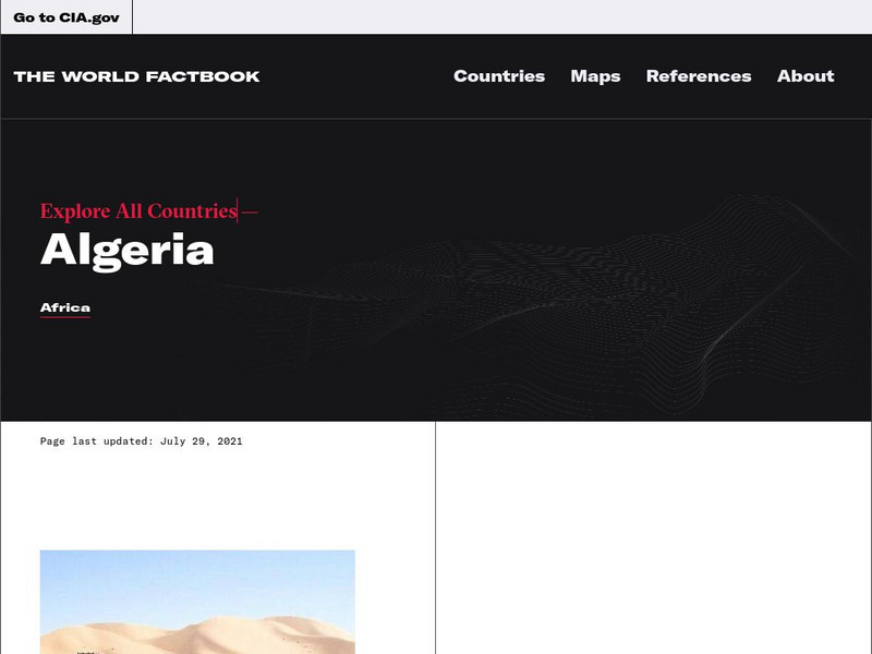 Cia: World Factbook: Algeria Handout