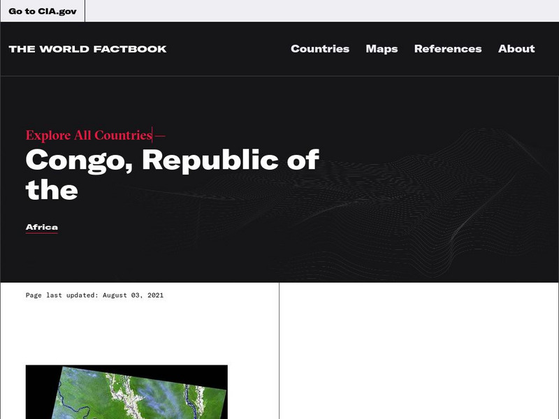 Cia: World Factbook: Republic of the Congo Handout Cia: World Factbook: Republic of the Congo Handout