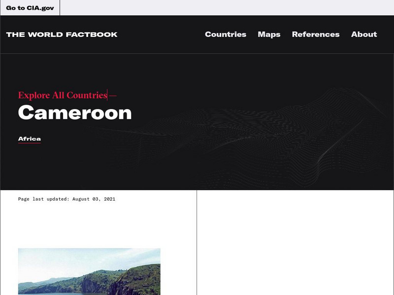 Cia: World Factbook: Cameroon Handout Cia: World Factbook: Cameroon Handout