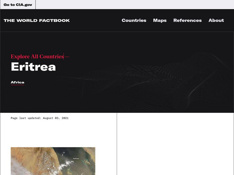 Cia: World Factbook: Eritrea Handout Cia: World Factbook: Eritrea Handout
