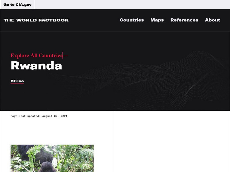Cia: World Factbook: Rwanda Handout Cia: World Factbook: Rwanda Handout