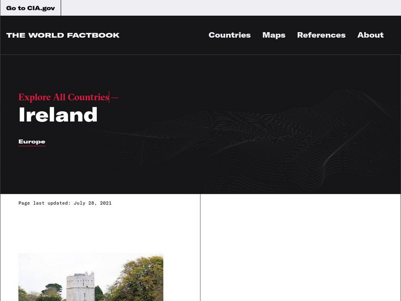 Cia: World Factbook: Ireland Handout Cia: World Factbook: Ireland Handout