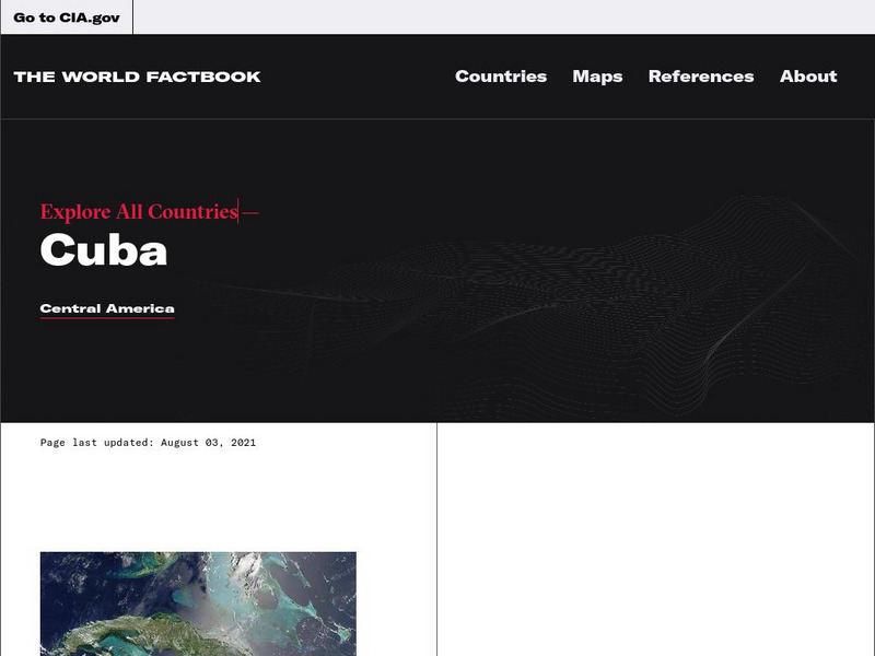Cia: World Factbook: Cuba Handout Cia: World Factbook: Cuba Handout
