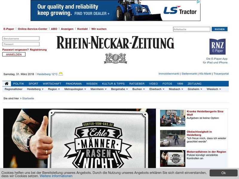 Rhein Neckar Zeitung Heidelberg (Rnz) Website Rhein Neckar Zeitung Heidelberg (Rnz) Website