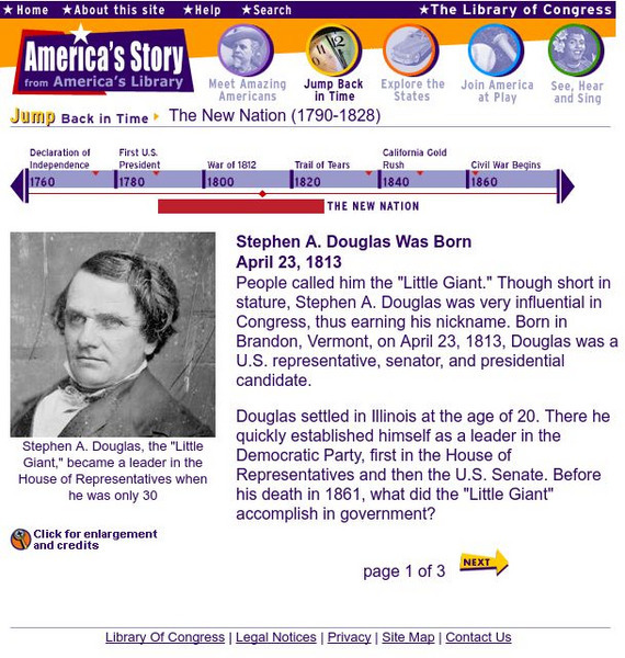 Loc: America's Story: Stephen A. Douglas Website Loc: America's Story: Stephen A. Douglas Website