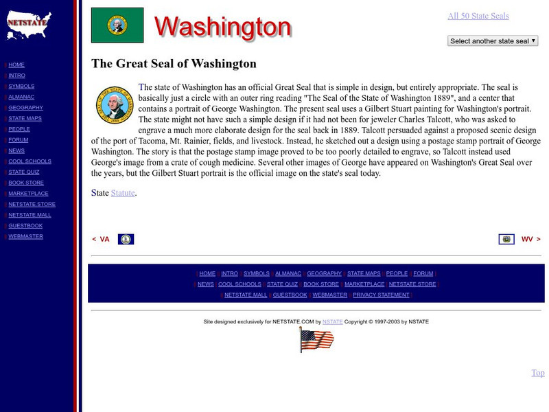 Washington: The Great Seal of Washington Handout Washington: The Great Seal of Washington Handout