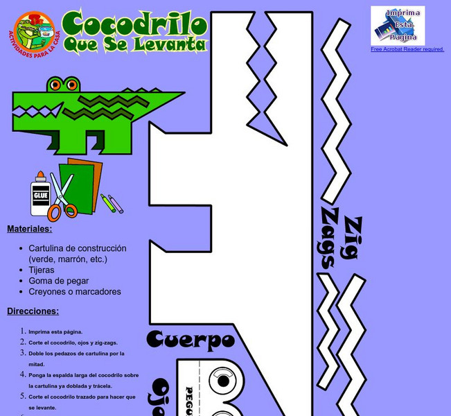 Story Place: Cocodrilo Que Se Levanta Activity Story Place: Cocodrilo Que Se Levanta Activity