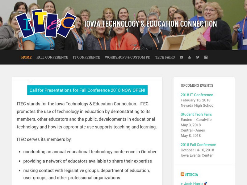 Iowa Technology & Education Connection (Itec) Website