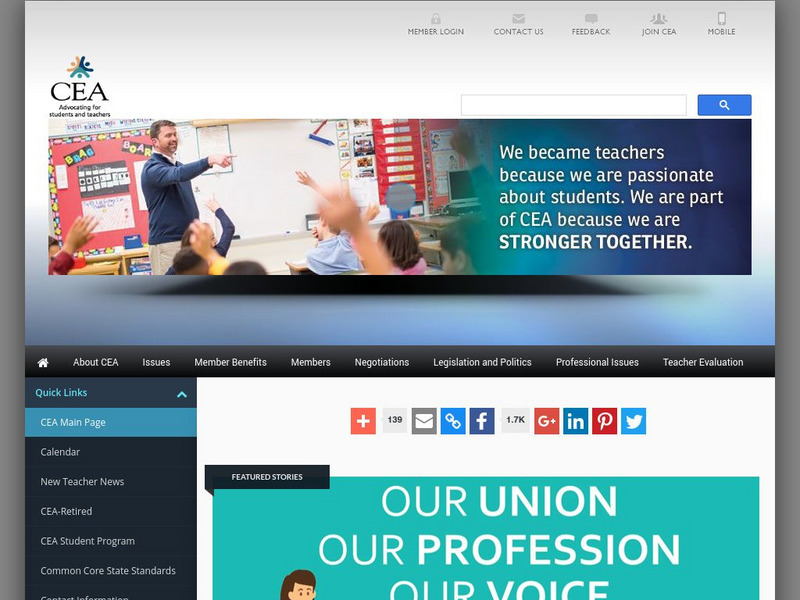 Connecticut Education Association Website