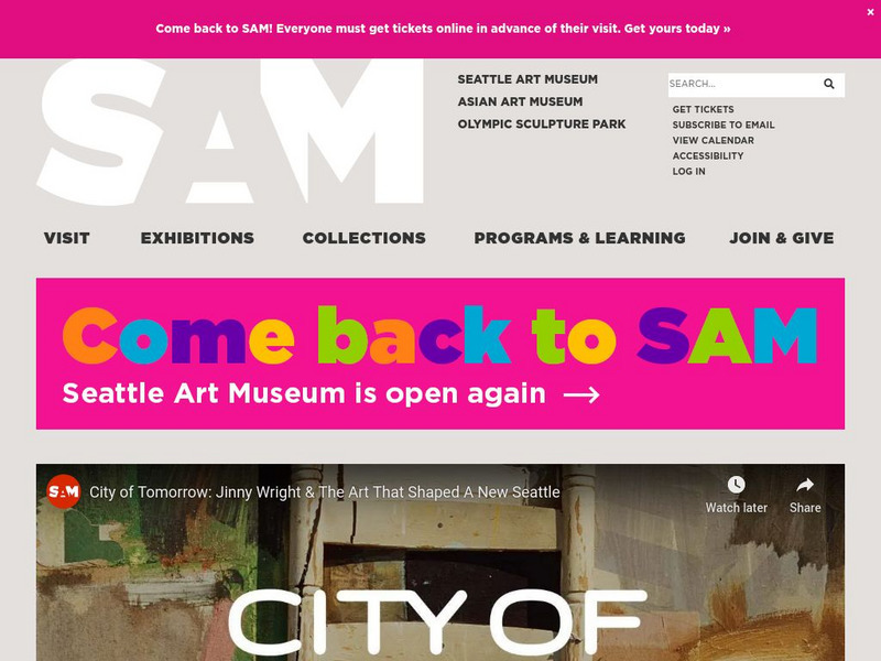 Seattle Art Museum Website Seattle Art Museum Website