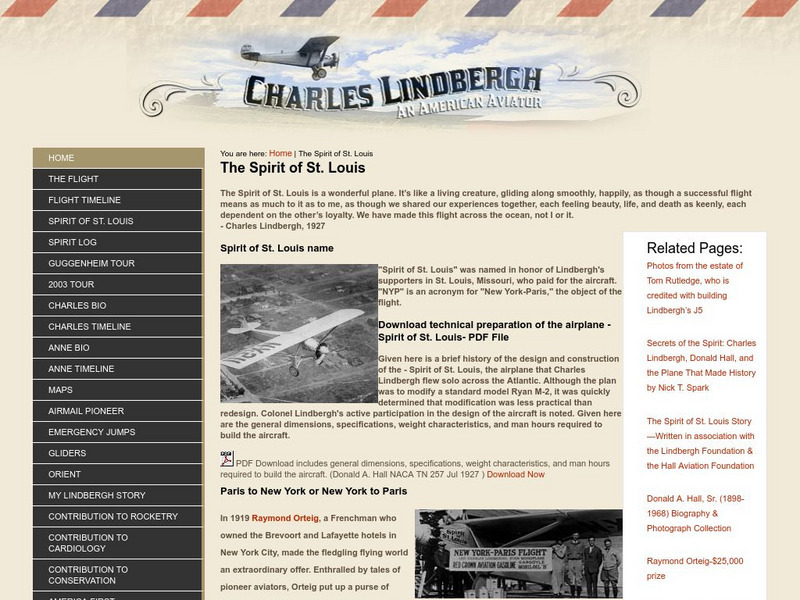 Spirit of St. Louis Activity Spirit of St. Louis Activity