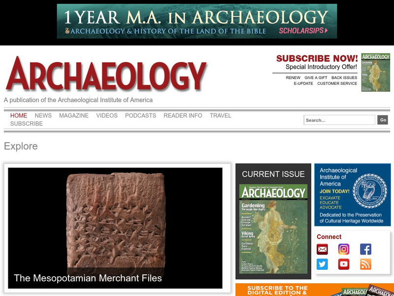 Archaeology.org: Archaeology Magazine Website Archaeology.org: Archaeology Magazine Website