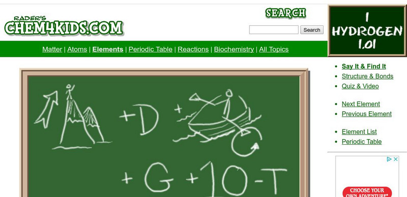 Chem4 Kids: Hydrogen Handout Chem4 Kids: Hydrogen Handout