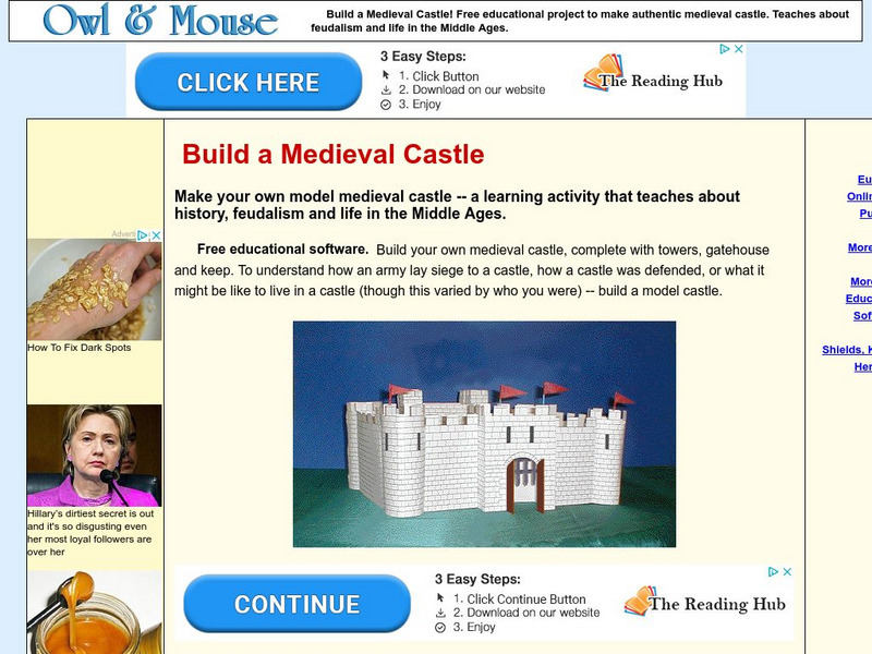 Owl and Mouse: Build a Medieval Castle Activity Owl and Mouse: Build a Medieval Castle Activity