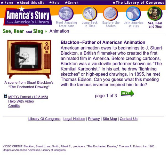 Loc: The Father of American Animation Website Loc: The Father of American Animation Website