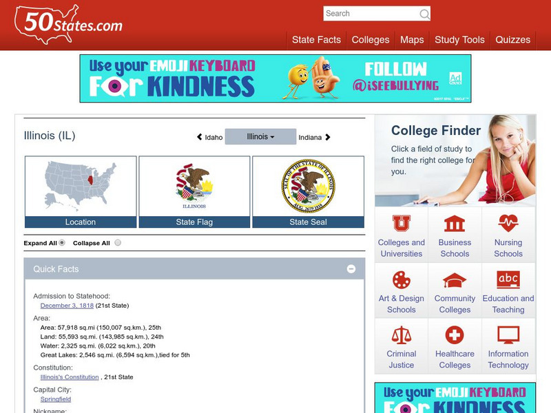 50 States: Illinois (Il) Handout