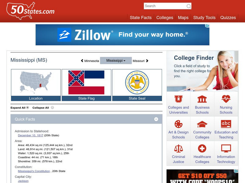 50 States: Mississippi (Ms) Handout 50 States: Mississippi (Ms) Handout