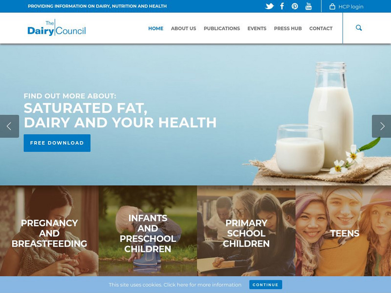 The Dairy Council: Homepage Website