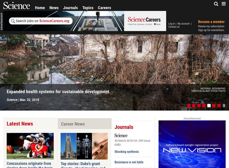 Aaas: Science Magazine Website Aaas: Science Magazine Website