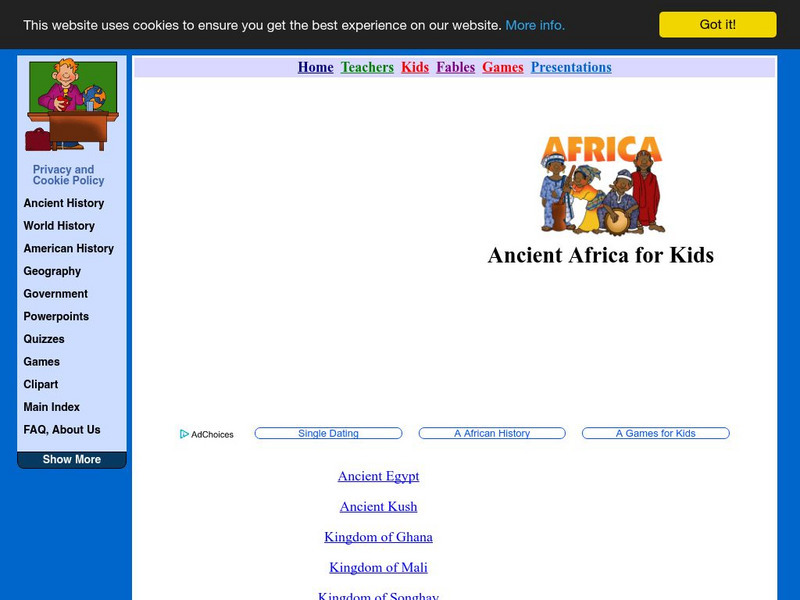 Lin and Don Donn: Lessons: Africa Website Lin and Don Donn: Lessons: Africa Website