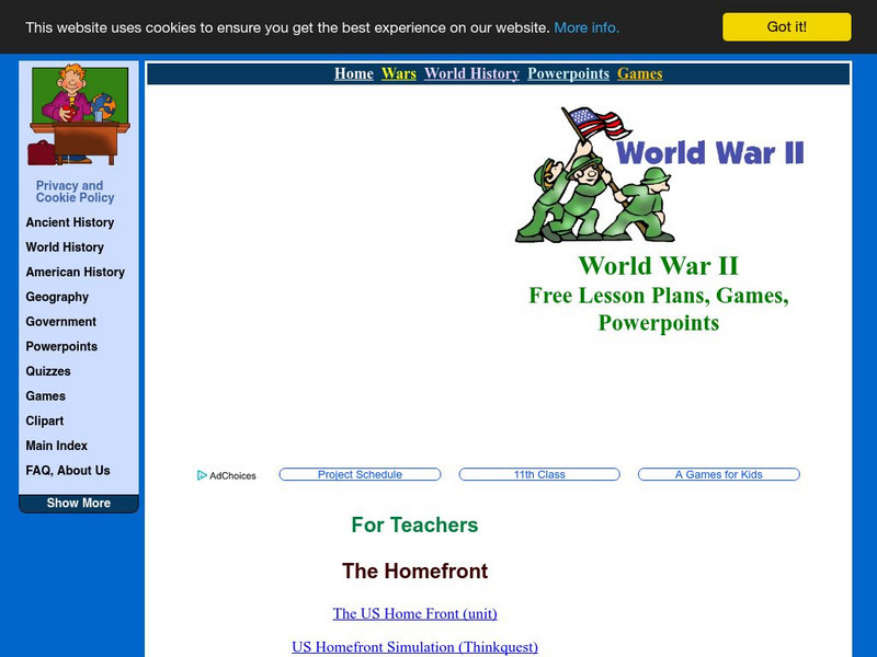 Lin and Don Donn: Lessons: World War Ii Website Lin and Don Donn: Lessons: World War Ii Website