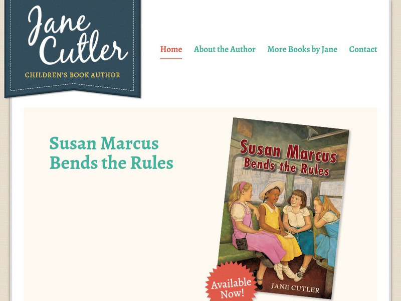 Jane Cutler: Children's Author Activity Jane Cutler: Children's Author Activity