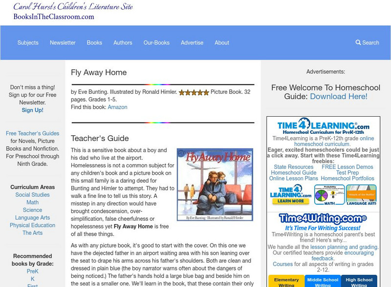Carol Hurst's Children's Literature Site: Fly Away Home Website Carol Hurst's Children's Literature Site: Fly Away Home Website